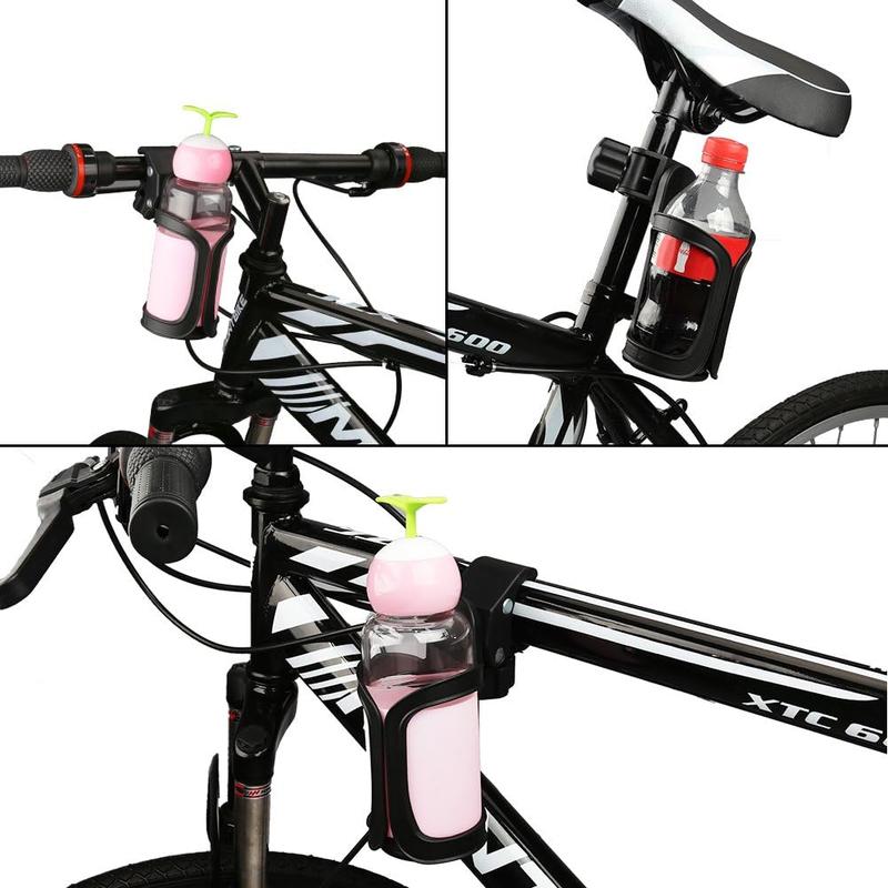 Universal 360 Degrees Rotation Cup Holder for Bicycle, Stroller, Scooter, Walker, and Wheelchair - Bike Cup Holder, Bike Water Bottle Holders, 1 Pack