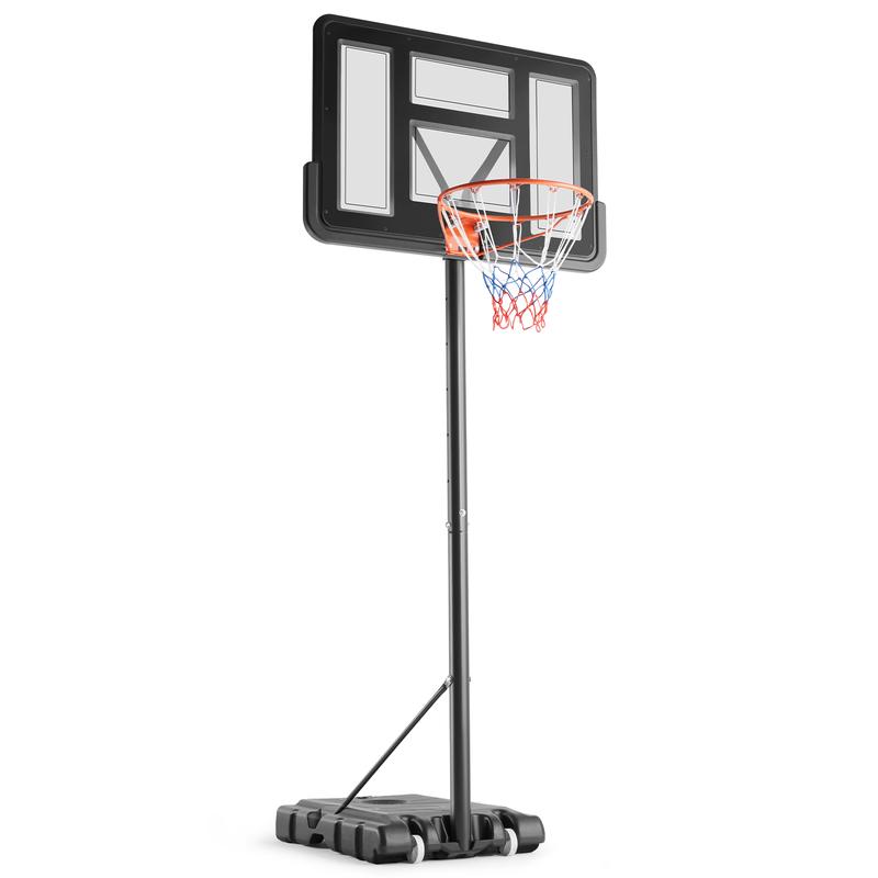 Basketball Hoop Outdoor 4.2-10ft Adjustable Height, Portable Basketball Hoop Goal Court System for Kids Adults, 44 Inch Shatterproof Backboard