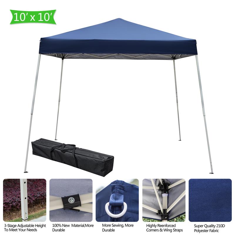 10 x 10M Portable Home Use Waterproof Folding Tent Blue