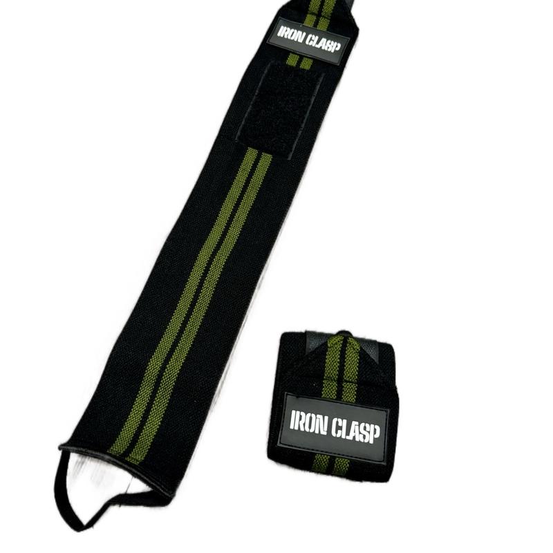 IRON CLASP Premium Weightlifting Thumbless Wrist Wraps (21”)