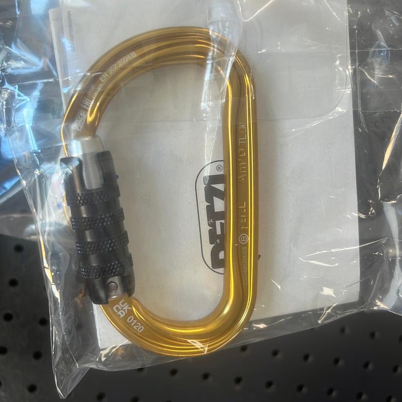 Petzl gold carabiner