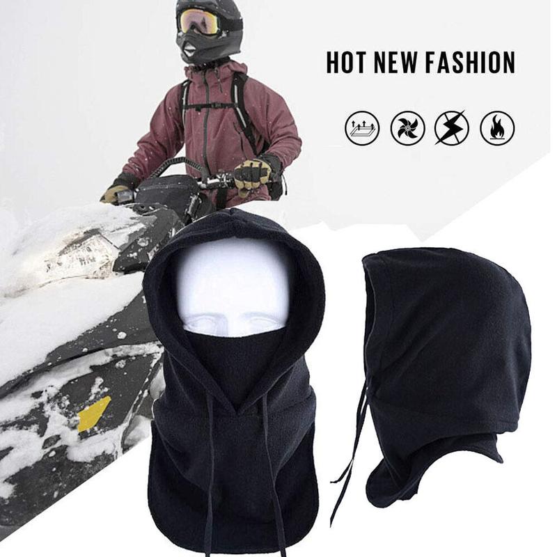 Winter Balaclava Fleece Hood Windproof Face Ski Thermal Mask Outdoor Cycling Cap