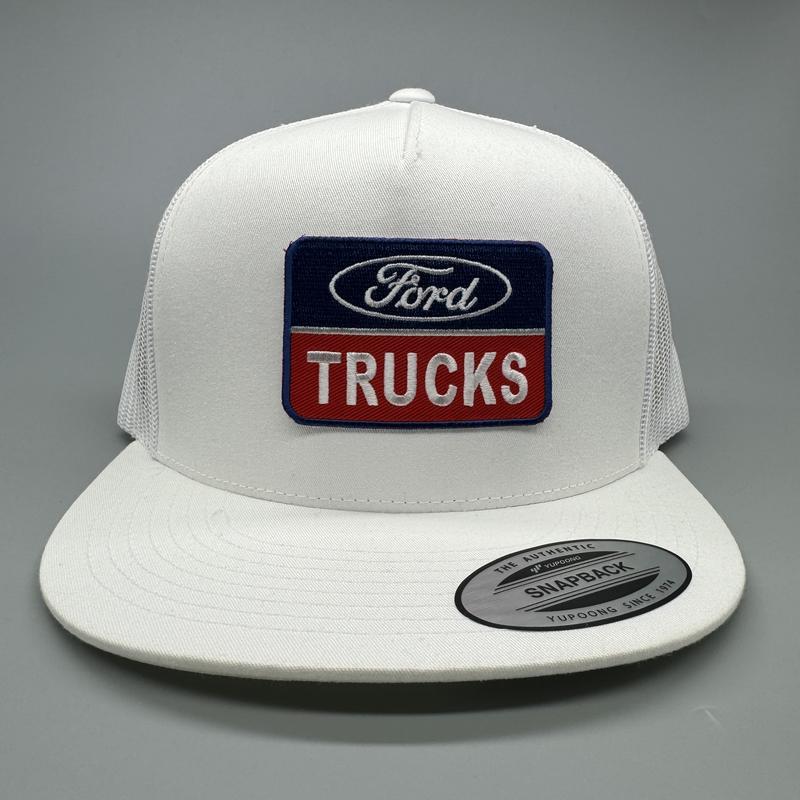 Ford Trucks Trucker Hat, Funny Hat, Retro Mesh Back Snapback, High Crown, Hunting Hat, Fishing Hat, Variations Available, Adult Size