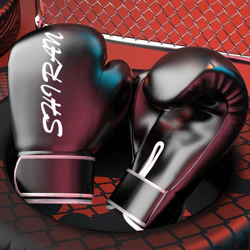 1 Pair Boxing Training Gloves, Pu Leather Training Hand Gloves, Men & Women & Beginners Training Gloves for Fighting Free Combat Sanda, Boxing Gloves Kickboxing Gloves for Men Women Beginner