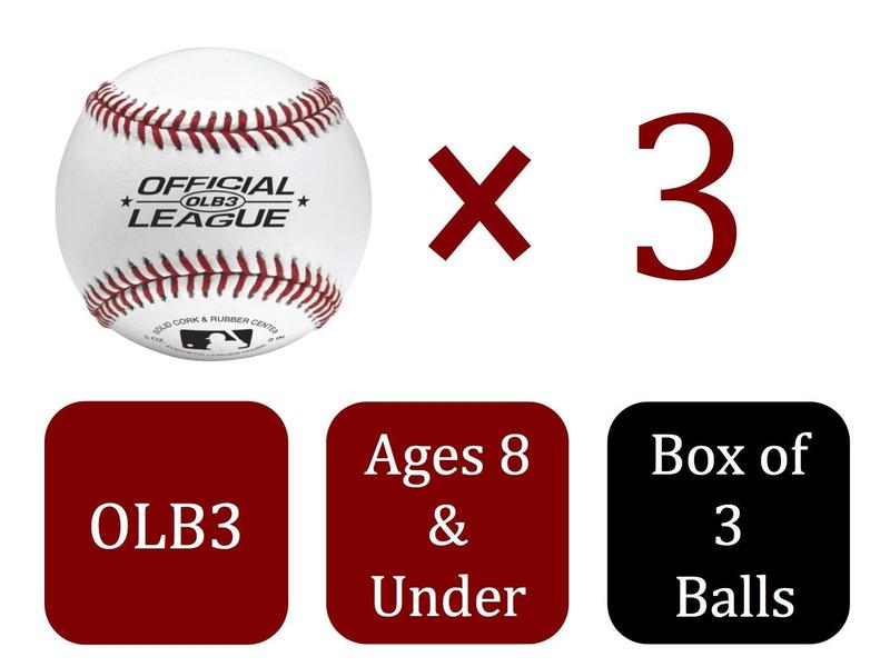 Official League Recreational Practice Baseball | OLB3 | Youth 8U | 3 Count