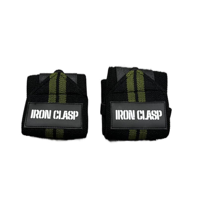 IRON CLASP Premium Weightlifting Thumbless Wrist Wraps (21”)