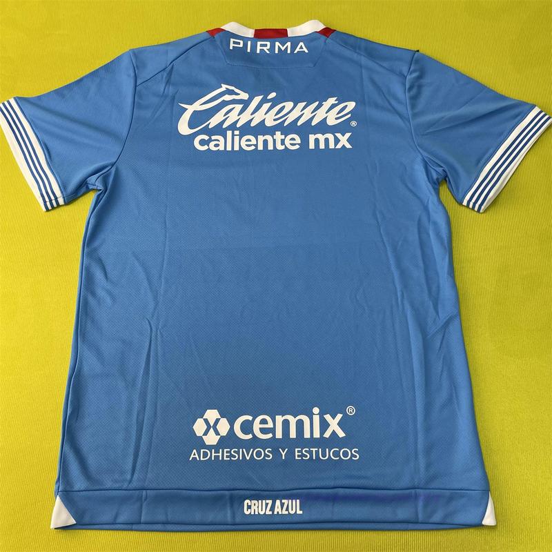 24-25 New Mexico League Blue Cross Home Short Sleeve Jersey Cruz Azul Fans Version Soccer Jersey