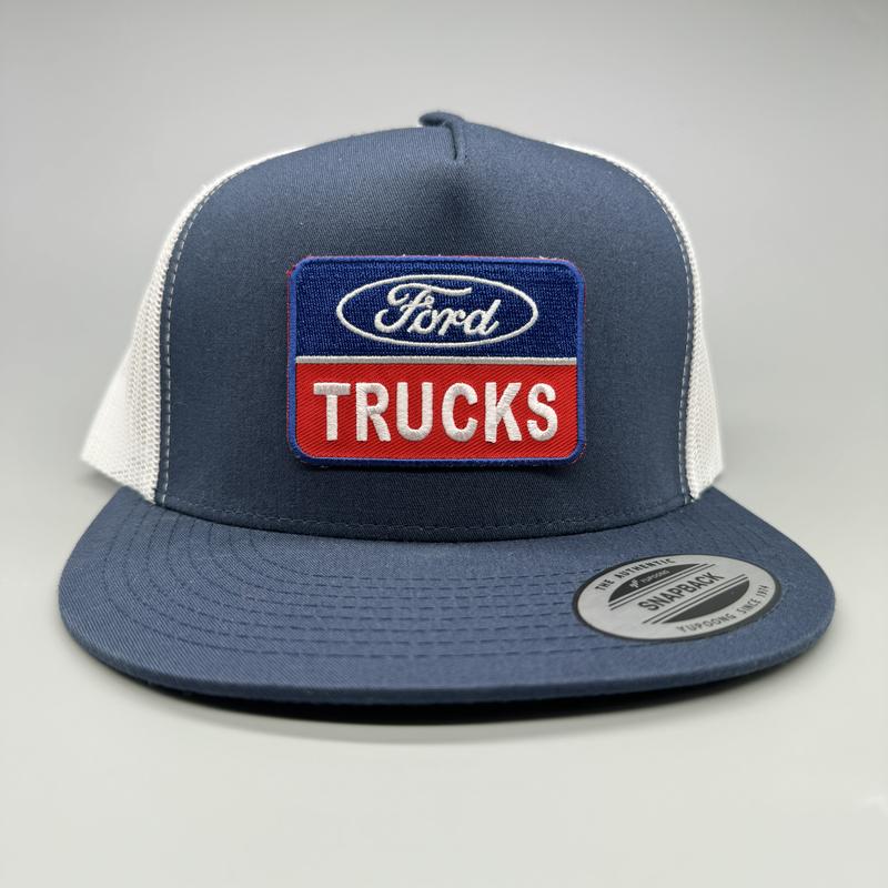 Ford Trucks Trucker Hat, Funny Hat, Retro Mesh Back Snapback, High Crown, Hunting Hat, Fishing Hat, Variations Available, Adult Size