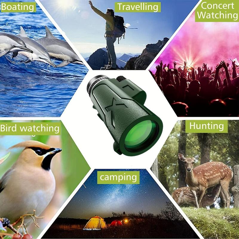 80x100 Monoculars, 1 Count High Definition Monoculars, Suitable for Hunting, Play, Reconnaissance, Travel, Science Class Supplies, Holiday Gifts