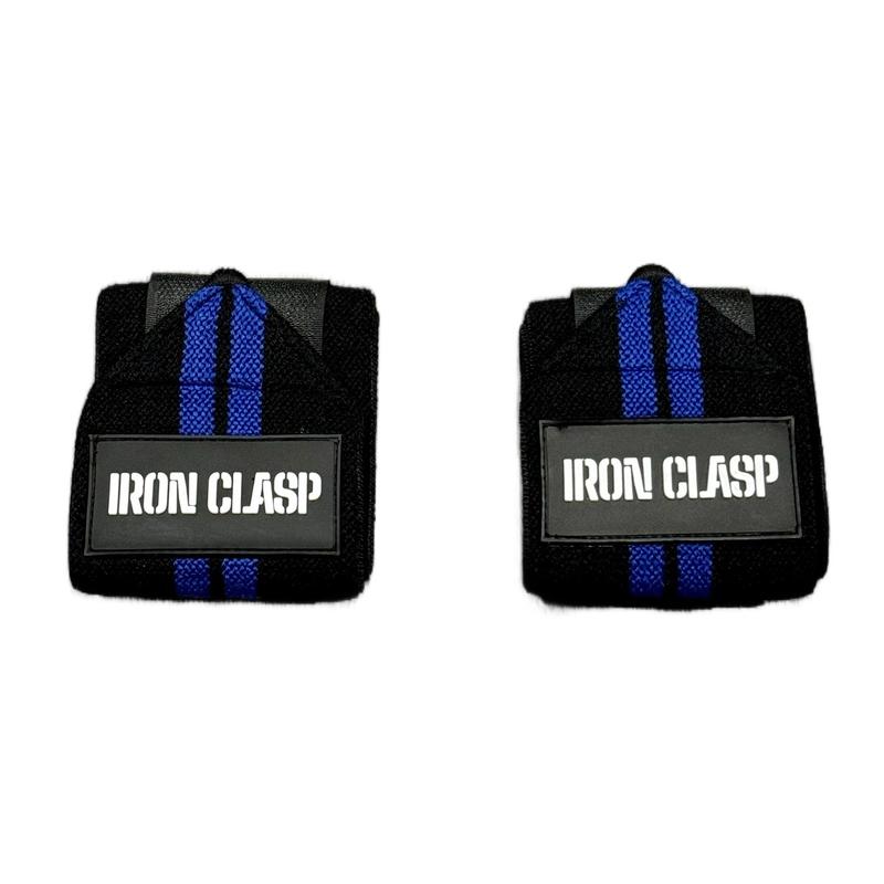 IRON CLASP Premium Weightlifting Thumbless Wrist Wraps (21”)