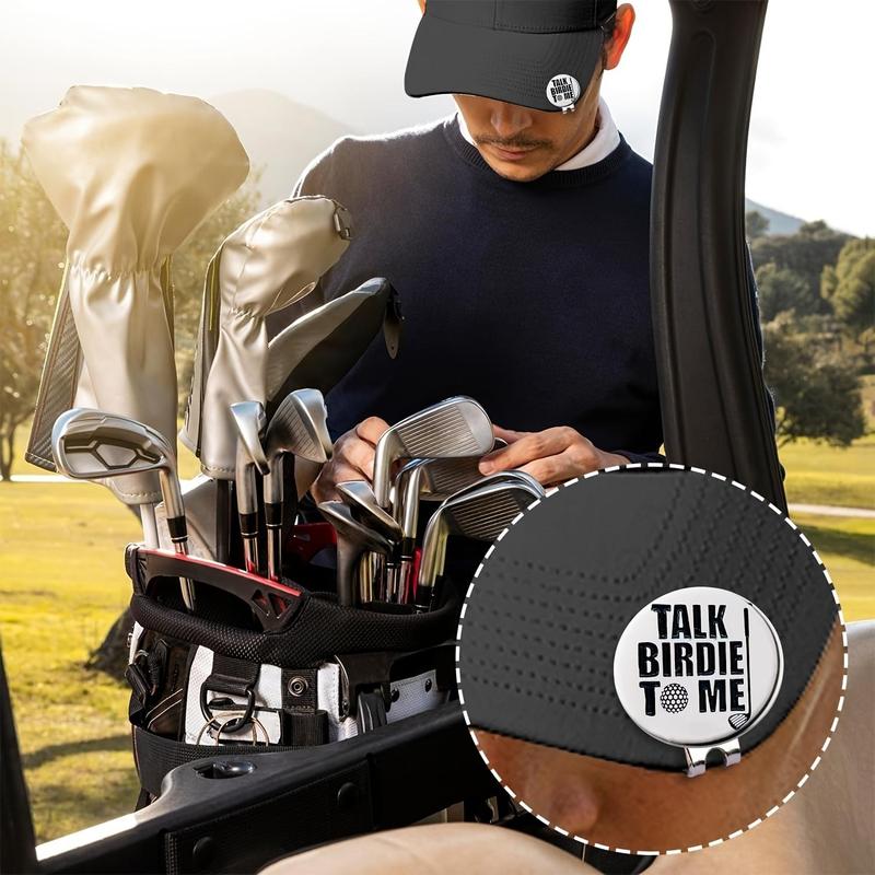 Funny Talk Birdie To Me Golf Ball Marker with Magnetic Hat Clip, Suitable for Golf Lovers Golfer, Golf Sports Accessories