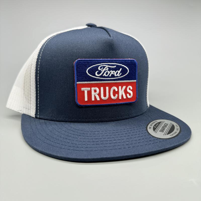 Ford Trucks Trucker Hat, Funny Hat, Retro Mesh Back Snapback, High Crown, Hunting Hat, Fishing Hat, Variations Available, Adult Size