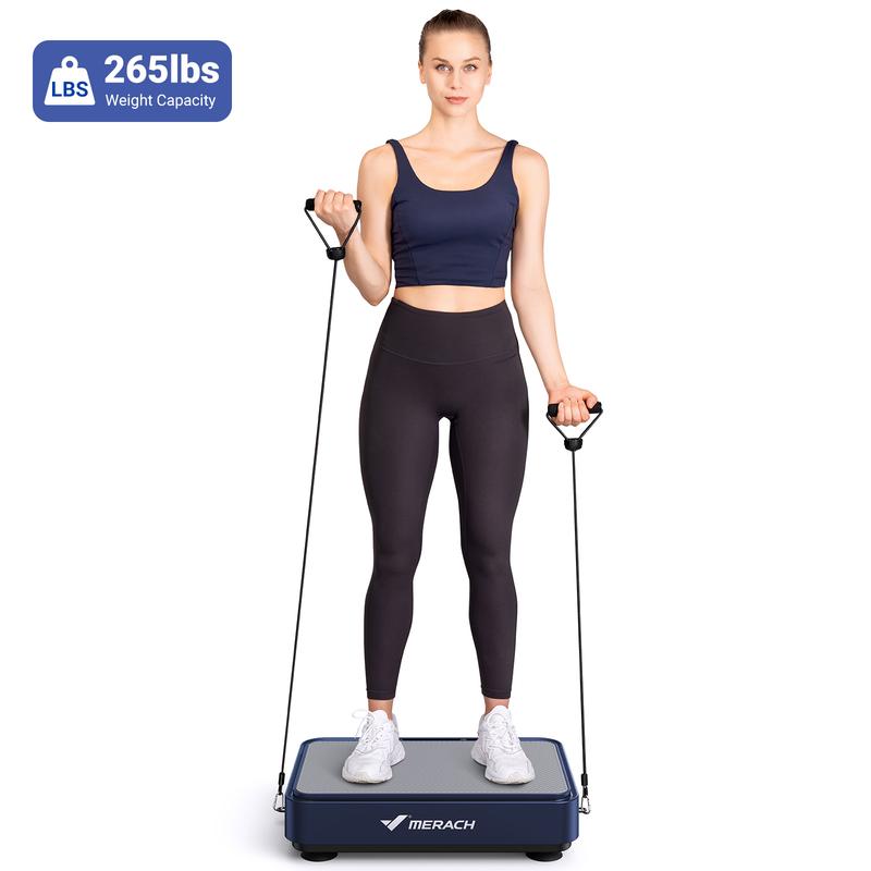 MERACH Mini Vibration Plate Exercise Machine, Lymphatic Drainage Machine, Whole Body Workout Vibration Platform for Fitness