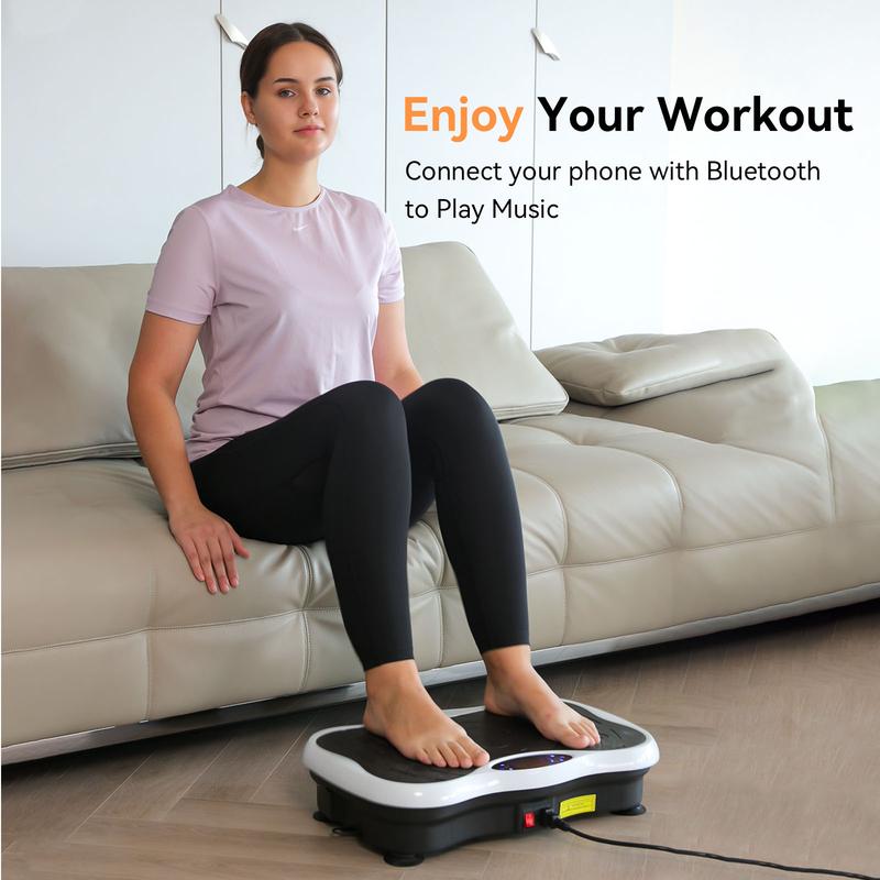 Vibration  Fitness Platform Exercise Machine  Lymphatic Drainage Shaking Full Body Shaker Workout Vibrate Stand Shake Board Sport Gym for Weight Loss Fat Burner for Women Men vibrating plate