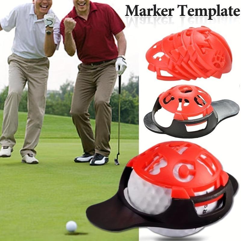 6 in 1 Golf Ball Lining Marking Template Alignment Putter Marking Tool, 7 Counts set Golf Ball Drawing Calibration Template Marking Tool Set