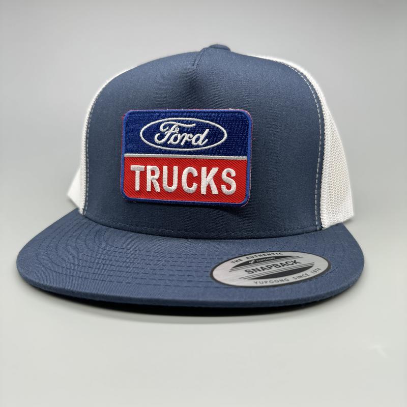 Ford Trucks Trucker Hat, Funny Hat, Retro Mesh Back Snapback, High Crown, Hunting Hat, Fishing Hat, Variations Available, Adult Size