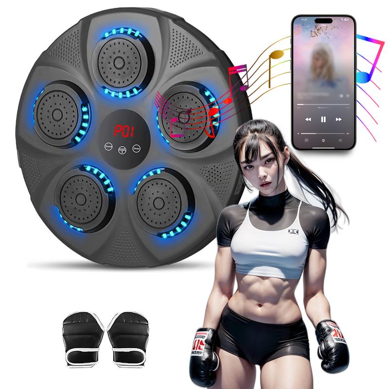 Jeopace Music Boxing Machine, Boxing Training Punching Equipment, Wall Mounted Boxing Machine, Smart Boxing Target Workout Machine