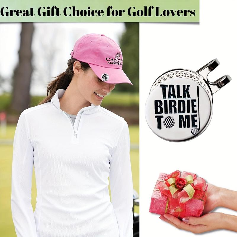 Funny Talk Birdie To Me Golf Ball Marker with Magnetic Hat Clip, Suitable for Golf Lovers Golfer, Golf Sports Accessories