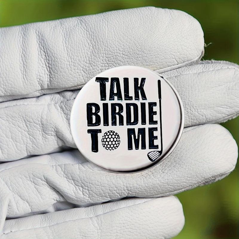 Funny Talk Birdie To Me Golf Ball Marker with Magnetic Hat Clip, Suitable for Golf Lovers Golfer, Golf Sports Accessories