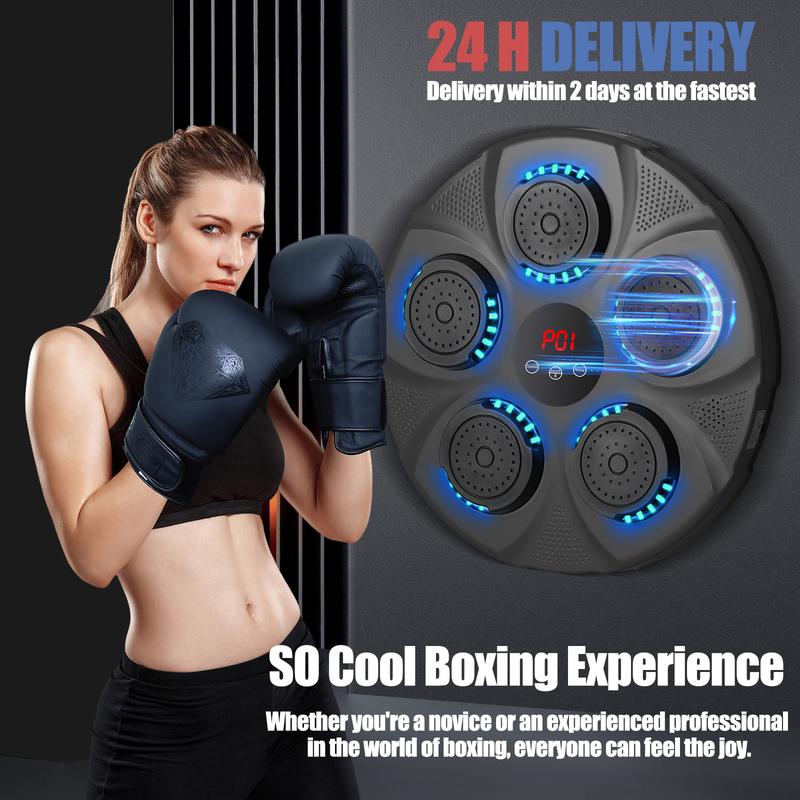 Jeopace Music Boxing Machine, Boxing Training Punching Equipment, Wall Mounted Boxing Machine, Smart Boxing Target Workout Machine