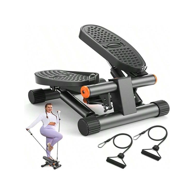 Nice Day Steppers For Exercise, Stair Stepper With Resistance Bands, Mini Stepper With 300LBS Loading Capacity, Hydraulic Fitness Stepper With LCD Monitor