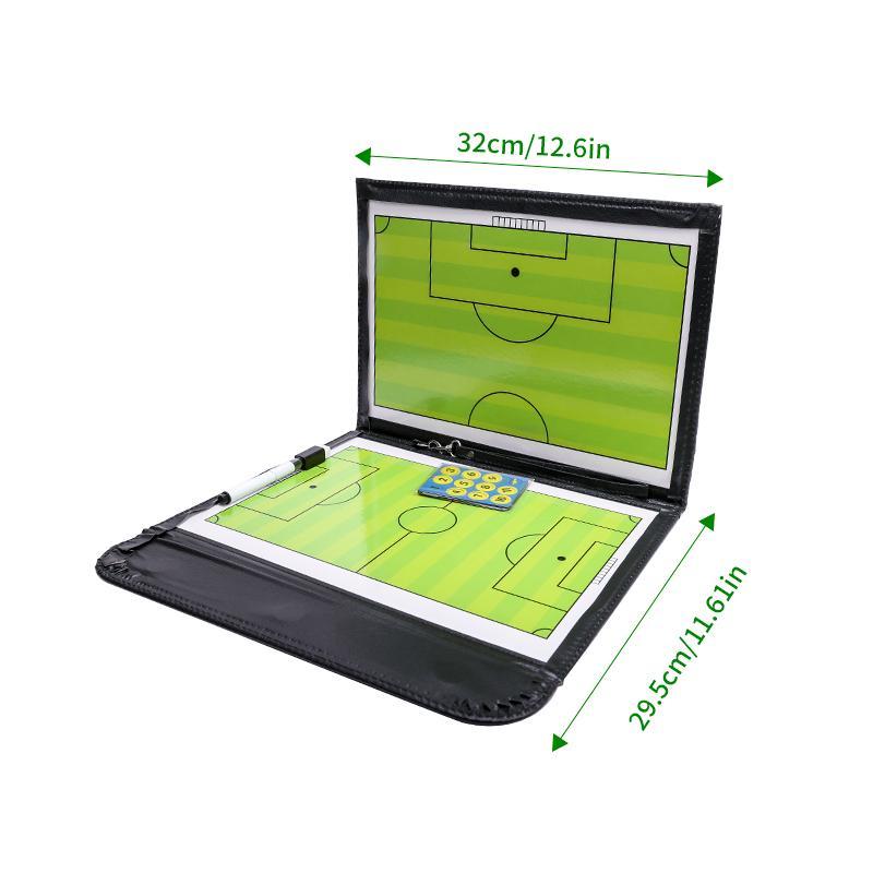 Foldable Football Tactical Board, 3-fold Football Tactical Board, Sports Equipment for Football