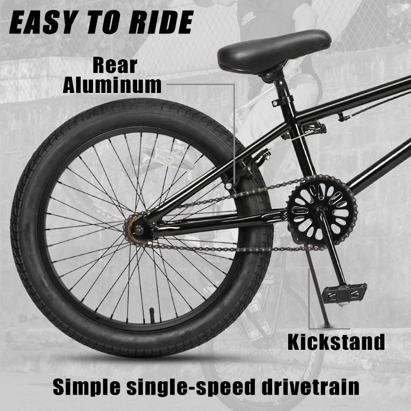 Freestyle BMX Bike, Bicycle for Beginner Level Rider, give riders reliable support and long-lasting comfort