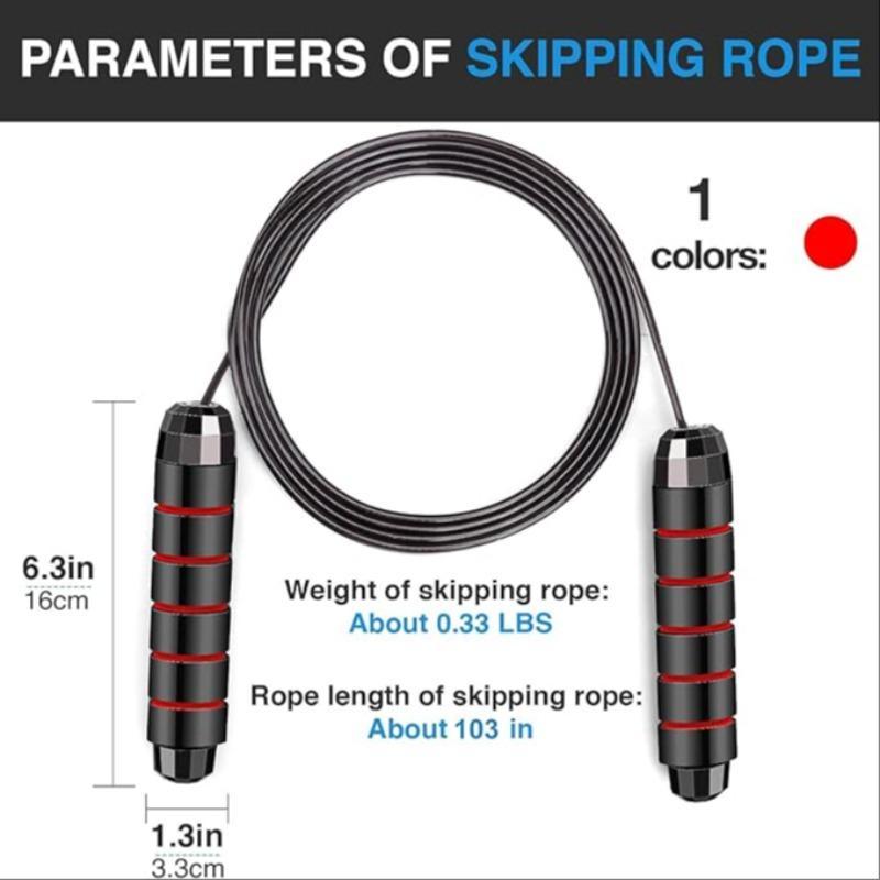 Adjustable Skipping Rope, 1 Count Anti-tangle Fast Skipping Rope with Foam Handle, Fitness Equipment for Women & Men & Teens