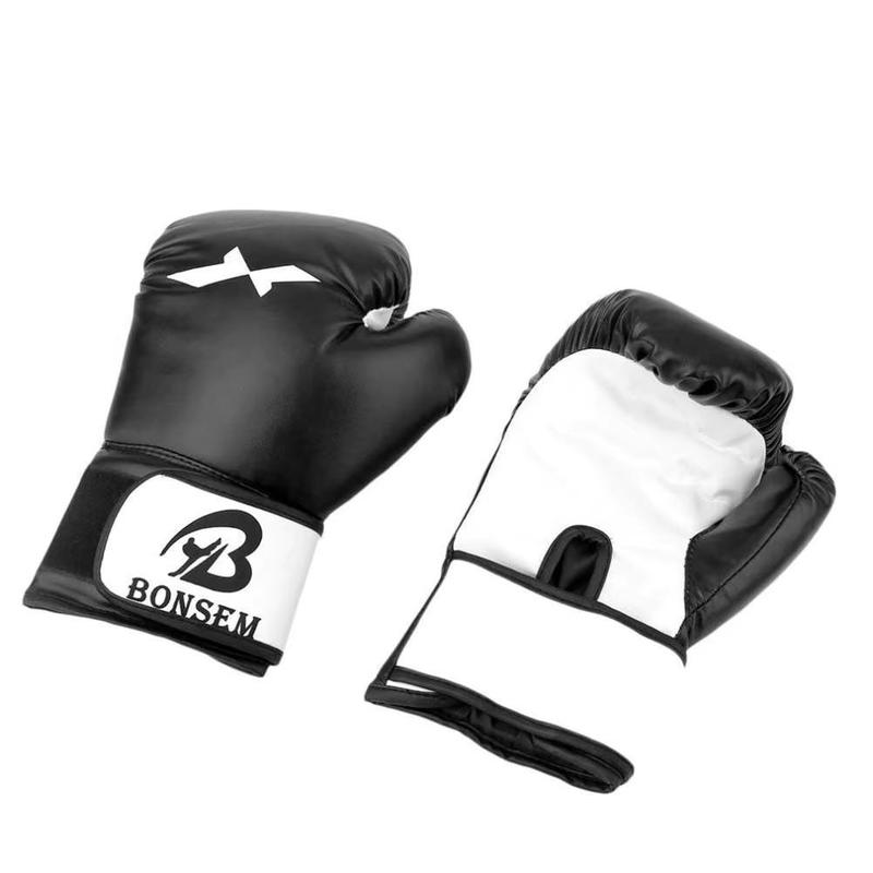 Boxing Gloves, 1 Pair PU Leather Boxing Punch Mitts, Professional Boxing Training Gloves, Martial Arts Training Gloves, for Men & Women