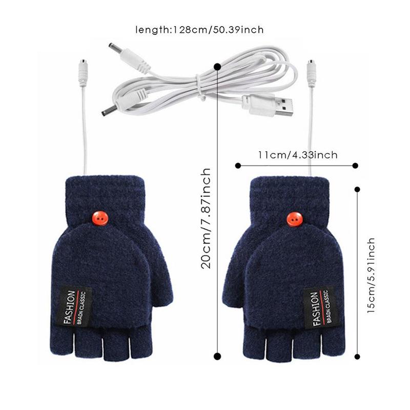 Comfort Warm Gloves Electric Winter Heating USB Rechargeable Smart Warm Winter Gloves For Skiing Cold Weather Driving Hiking