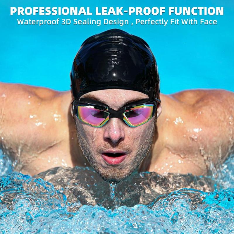 Swim Goggles, 2 count Swimming Goggles Anti Fog No Leaking For Adult Women Men Youth