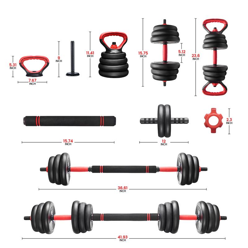 Relife Sports Adjustable & Multifunctional Weight Set for Home Gym