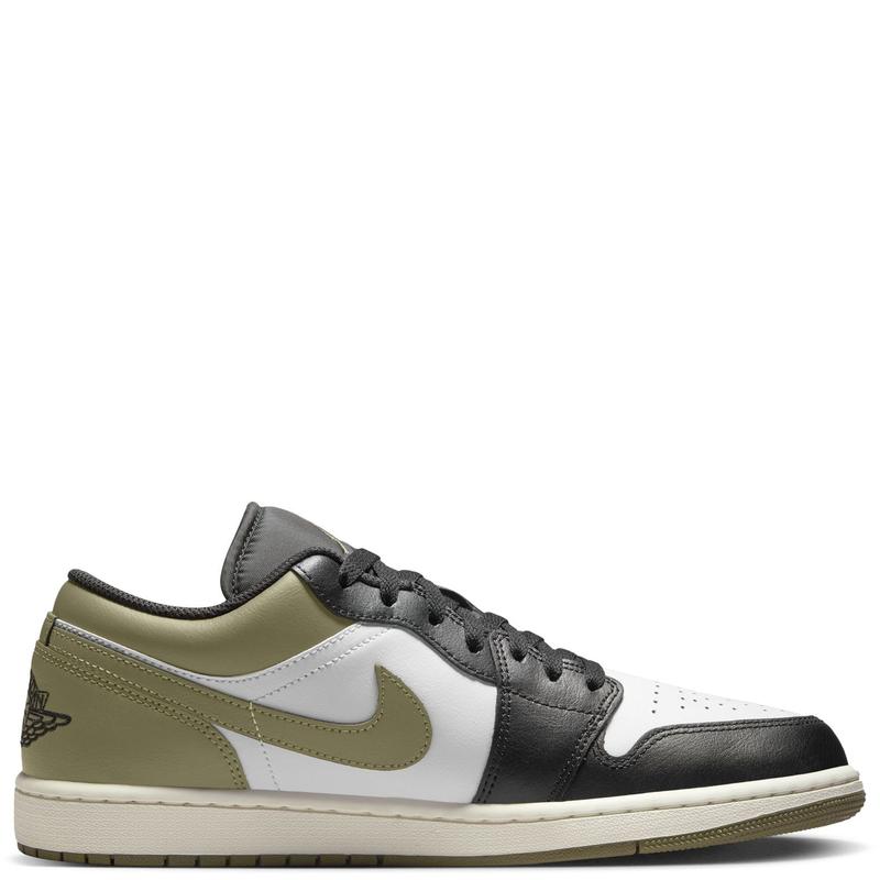 Nike Air Jordan 1 Low Black Toe Medium Olive 553558-092 Men's Fashion Sneaker New