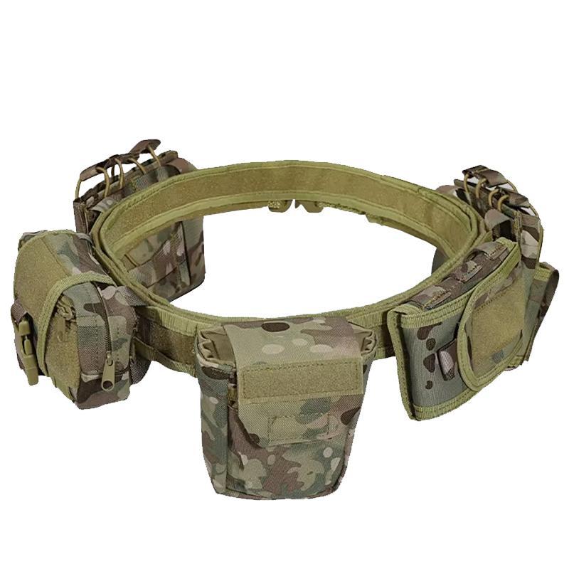 Outdoor Multi-pocket Belt, Detachable Adjustaable Waist Belt, Multifunctional Outdoor Accessories for Jungle Adventure & Exercise Training, for Hunting, Climbing, Hiking, Camping, Cycling, Men Gifts, Outdoor Gear, Tactical Gear,  Tactical Equipment