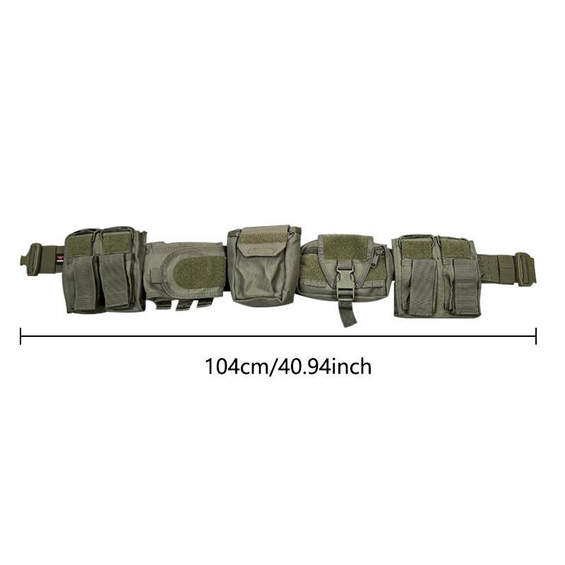 Outdoor Multi-pocket Belt, Detachable Adjustaable Waist Belt, Multifunctional Outdoor Accessories for Jungle Adventure & Exercise Training, for Hunting, Climbing, Hiking, Camping, Cycling, Men Gifts, Outdoor Gear, Tactical Gear,  Tactical Equipment