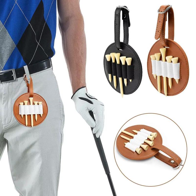 Double Sided Golf Tee Bag, 1 Count Golf Tee Storage Bag, Outdoor Waist Hanging Golf Tee Holder, Golf Accessories for Outdoor Sports