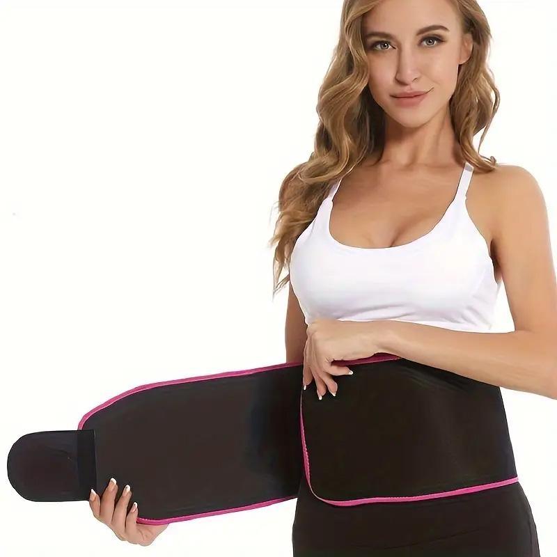 Sports Waist Belt, 1 Count Sweat Belt Sports Protective Equipment, Elastic Waistband for Running Exercise, Fitness Belt for Men & Women