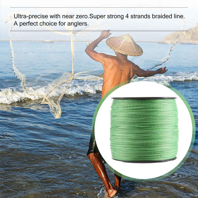 300M fishing line 100 LB 0.55mm Strong PE braid Green