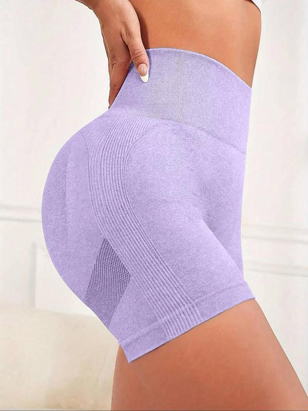 Women's Solid Ruched Athletic Sports Shorts, Breathable Comfortable High Stretch Yoga Shorts, Ladies Sportswear for Indoor Outdoor Wear