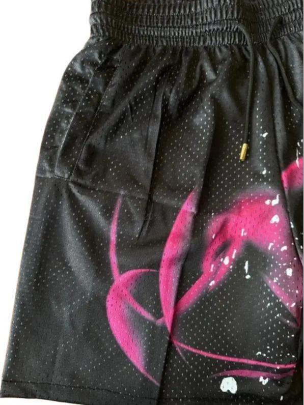 Goku Black Rose Dragon Ball Shorts Sport Knee Pants with Four Pockets for Men and Women - Breathable Polyester Material