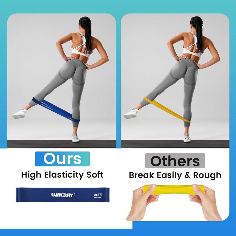 Resistance Bands Set – 5-Piece Loop Bands for Exercise, Stretching, Crossfit, Booty & Legs