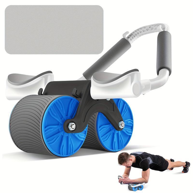 Elbow support automatic rebound abdominal wheel, abdominal exercise machine abdominal muscle roller, abdominal muscle training equipment, trolley core strengthening trainer fitness abdominal training rodeo core dumbbell set