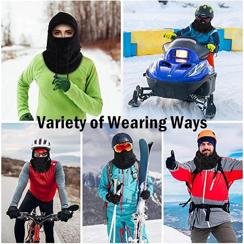 Balaclava Windproof Winter Face Mask Warm Fleece Ski Mask for Men and Women Cold Weather Motorcycle Bike Cycling Neck Warmer