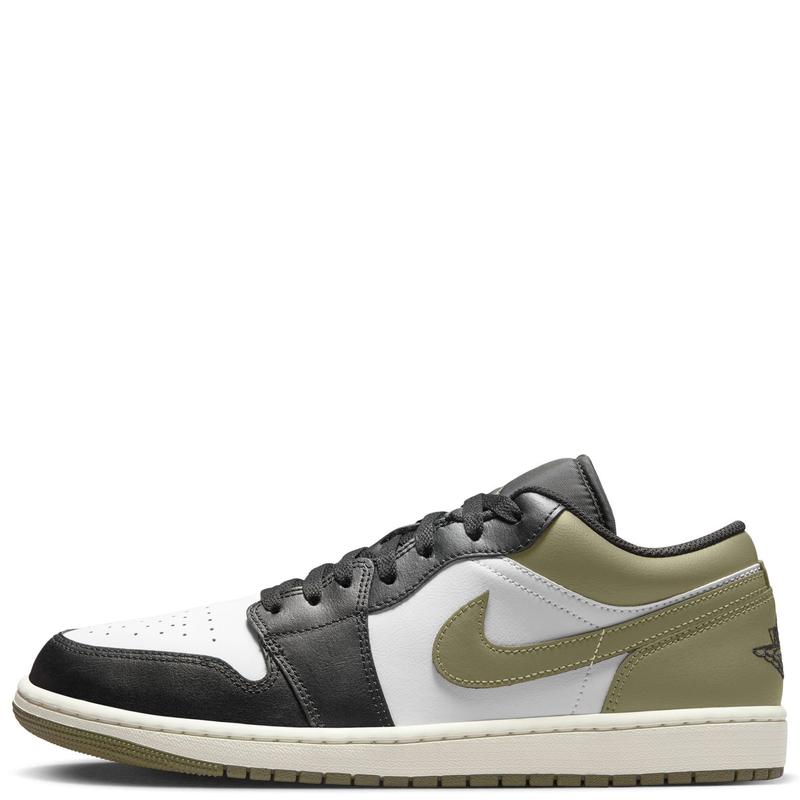 Nike Air Jordan 1 Low Black Toe Medium Olive 553558-092 Men's Fashion Sneaker New