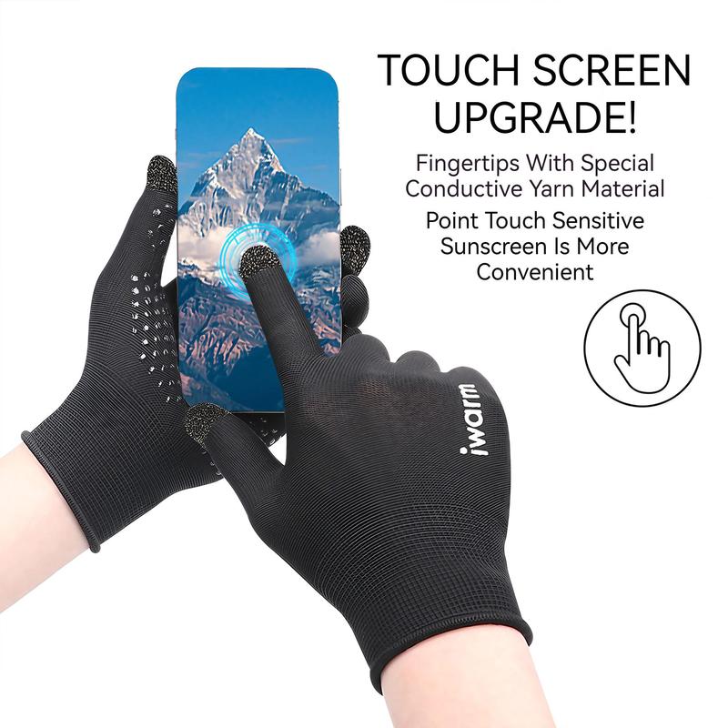 Breathable Sun Protection Cycling Gloves, 1 Pair Non-slip Touch Screen Gloves, Outdoor Sports Gloves for Men & Women