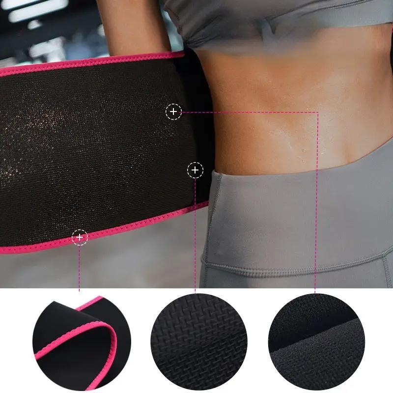 Sports Waist Belt, 1 Count Sweat Belt Sports Protective Equipment, Elastic Waistband for Running Exercise, Fitness Belt for Men & Women