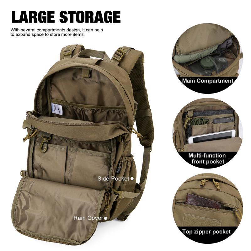 Mardingtop 25L Military Tactical Backpack Molle Hiking Backpack Suitable for Hiking Camping Military Travel Motorcycle Military Backpack or Work Daily Multifunction Camo camping  backpack tactical backpack