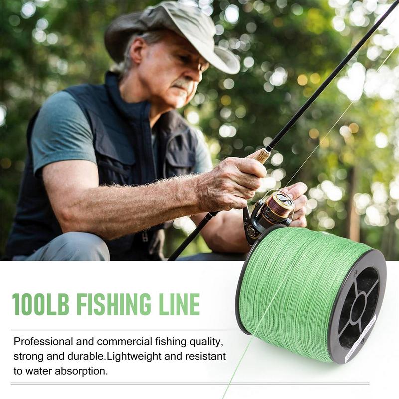 300M fishing line 100 LB 0.55mm Strong PE braid Green