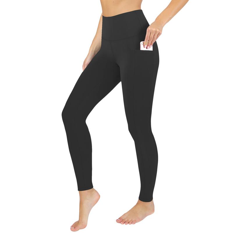 3 Pack Leggings for Women - High Waisted Tummy Control Yoga Pants with Pockets for Workout Gym Black Leggings