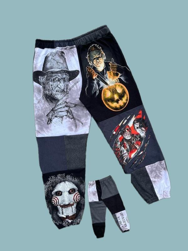 Trick or Treat Halloween Joggers, Halloween Jogger Pants, Scary Pants, FallWinter Pants, Jogger Pant For Men